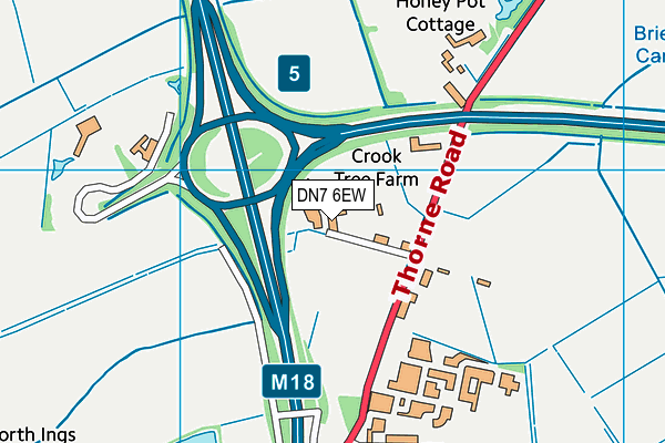 DN7 6EW map - OS VectorMap District (Ordnance Survey) DN7 6EW map - OS VectorMap District (Ordnance Survey)