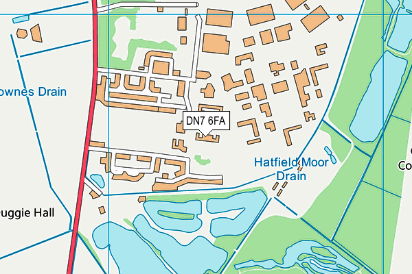 DN7 6FA map - OS VectorMap District (Ordnance Survey) DN7 6FA map - OS VectorMap District (Ordnance Survey)