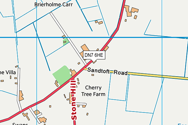 DN7 6HE map - OS VectorMap District (Ordnance Survey) DN7 6HE map - OS VectorMap District (Ordnance Survey)