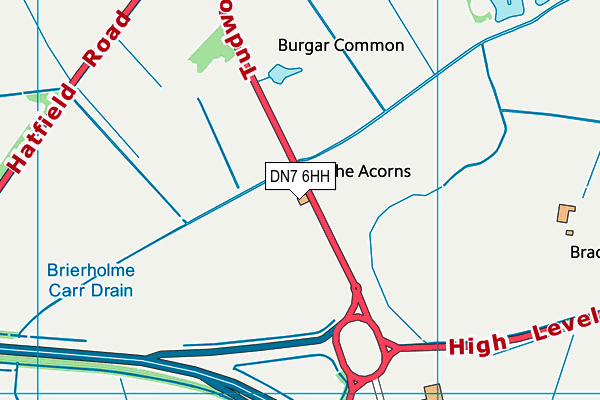 DN7 6HH map - OS VectorMap District (Ordnance Survey) DN7 6HH map - OS VectorMap District (Ordnance Survey)