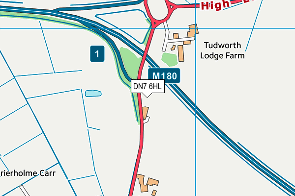 DN7 6HL map - OS VectorMap District (Ordnance Survey) DN7 6HL map - OS VectorMap District (Ordnance Survey)