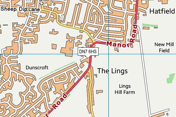 DN7 6HS map - OS VectorMap District (Ordnance Survey) DN7 6HS map - OS VectorMap District (Ordnance Survey)
