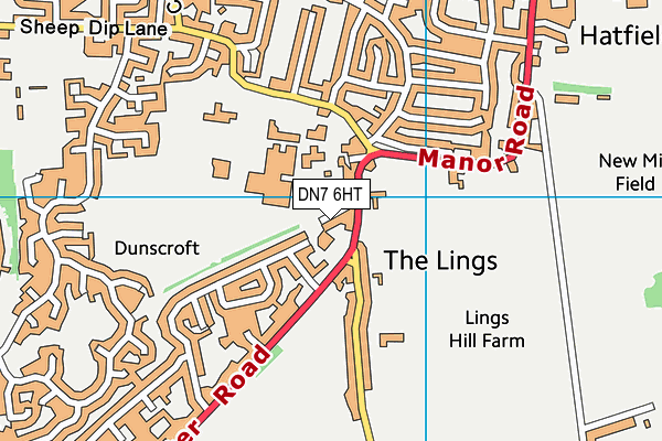 DN7 6HT map - OS VectorMap District (Ordnance Survey) DN7 6HT map - OS VectorMap District (Ordnance Survey)
