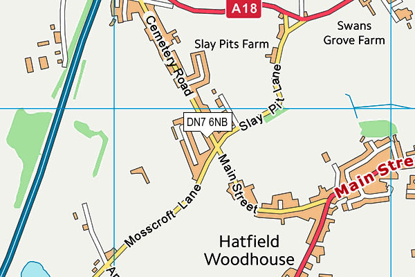 DN7 6NB map - OS VectorMap District (Ordnance Survey) DN7 6NB map - OS VectorMap District (Ordnance Survey)