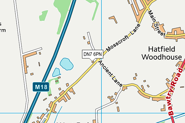DN7 6PN map - OS VectorMap District (Ordnance Survey) DN7 6PN map - OS VectorMap District (Ordnance Survey)