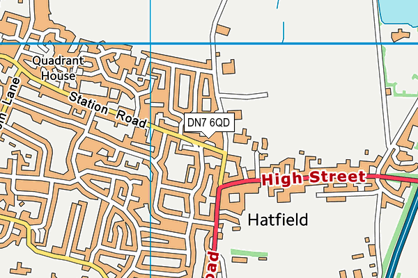 DN7 6QD map - OS VectorMap District (Ordnance Survey) DN7 6QD map - OS VectorMap District (Ordnance Survey)