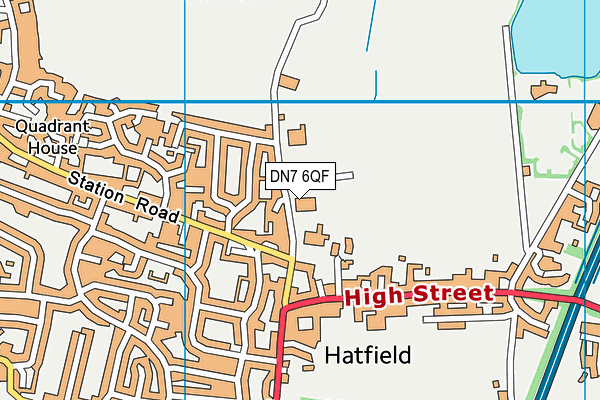 DN7 6QF map - OS VectorMap District (Ordnance Survey) DN7 6QF map - OS VectorMap District (Ordnance Survey)