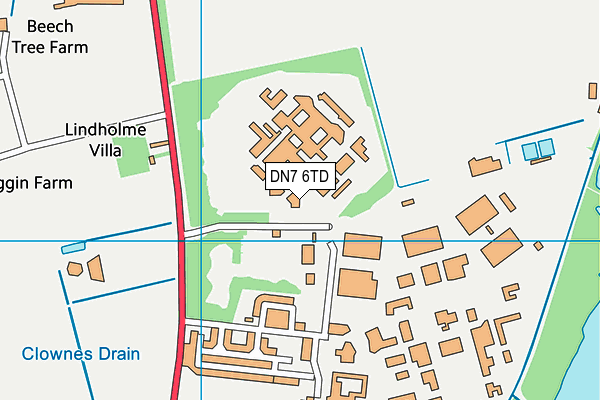 DN7 6TD map - OS VectorMap District (Ordnance Survey) DN7 6TD map - OS VectorMap District (Ordnance Survey)