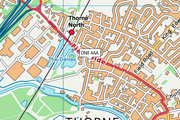 DN8 4AA map - OS VectorMap District (Ordnance Survey) DN8 4AA map - OS VectorMap District (Ordnance Survey)