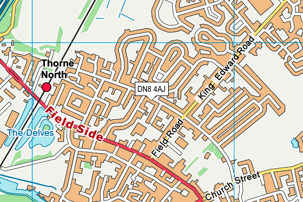 DN8 4AJ map - OS VectorMap District (Ordnance Survey) DN8 4AJ map - OS VectorMap District (Ordnance Survey)