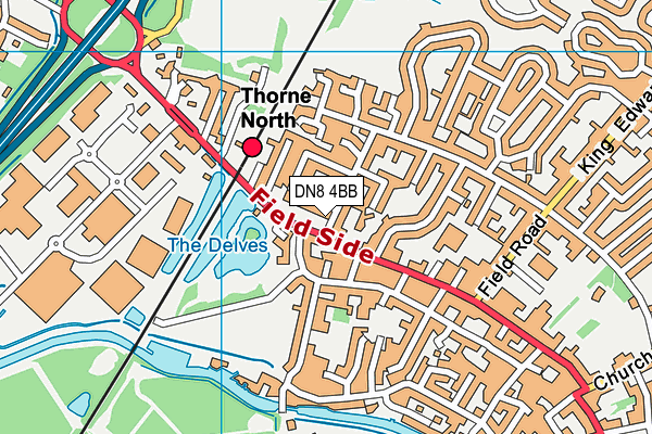 DN8 4BB map - OS VectorMap District (Ordnance Survey) DN8 4BB map - OS VectorMap District (Ordnance Survey)