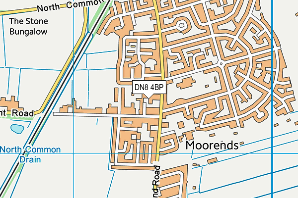 DN8 4BP map - OS VectorMap District (Ordnance Survey) DN8 4BP map - OS VectorMap District (Ordnance Survey)