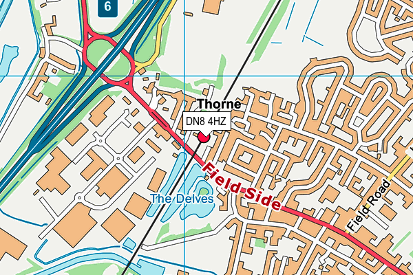 DN8 4HZ map - OS VectorMap District (Ordnance Survey) DN8 4HZ map - OS VectorMap District (Ordnance Survey)