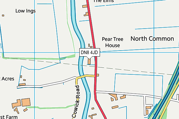 DN8 4JD map - OS VectorMap District (Ordnance Survey) DN8 4JD map - OS VectorMap District (Ordnance Survey)