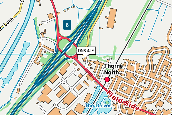 DN8 4JF map - OS VectorMap District (Ordnance Survey) DN8 4JF map - OS VectorMap District (Ordnance Survey)