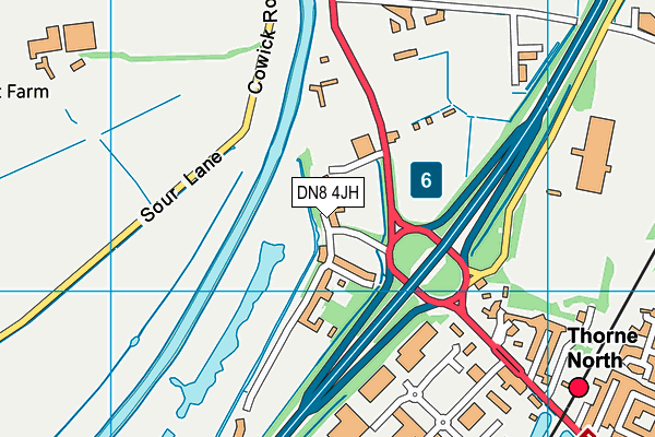 DN8 4JH map - OS VectorMap District (Ordnance Survey) DN8 4JH map - OS VectorMap District (Ordnance Survey)