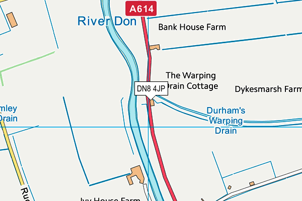 DN8 4JP map - OS VectorMap District (Ordnance Survey) DN8 4JP map - OS VectorMap District (Ordnance Survey)