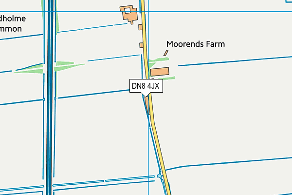 DN8 4JX map - OS VectorMap District (Ordnance Survey) DN8 4JX map - OS VectorMap District (Ordnance Survey)