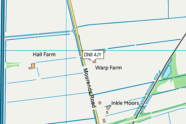 DN8 4JY map - OS VectorMap District (Ordnance Survey) DN8 4JY map - OS VectorMap District (Ordnance Survey)