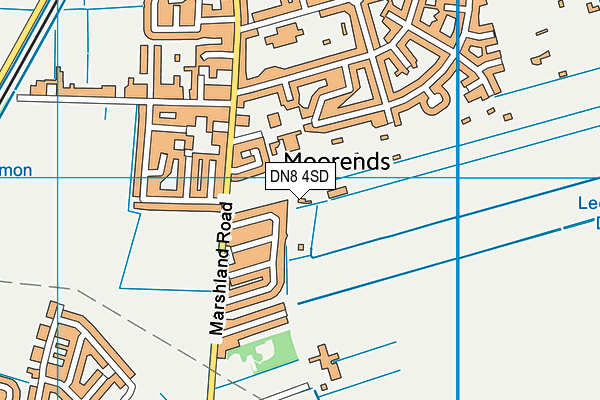DN8 4SD map - OS VectorMap District (Ordnance Survey) DN8 4SD map - OS VectorMap District (Ordnance Survey)