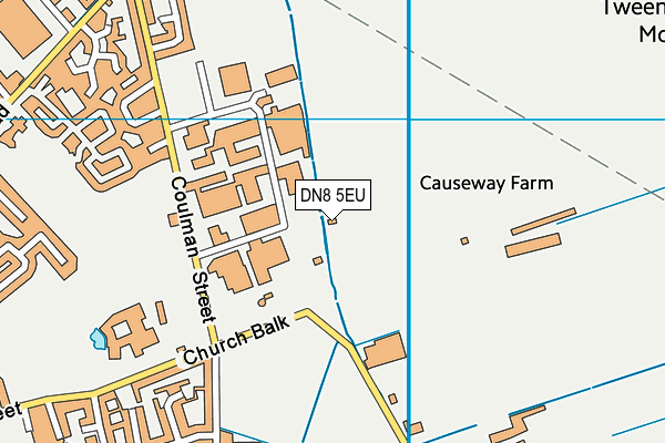 DN8 5EU map - OS VectorMap District (Ordnance Survey) DN8 5EU map - OS VectorMap District (Ordnance Survey)