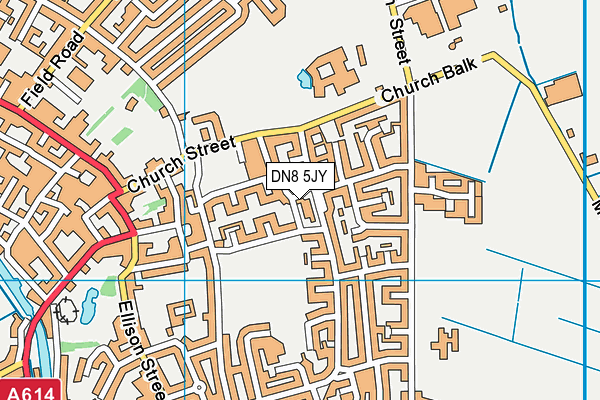 DN8 5JY map - OS VectorMap District (Ordnance Survey) DN8 5JY map - OS VectorMap District (Ordnance Survey)