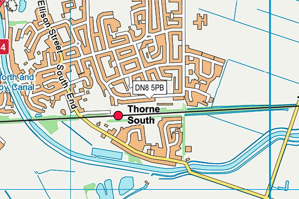 DN8 5PB map - OS VectorMap District (Ordnance Survey) DN8 5PB map - OS VectorMap District (Ordnance Survey)