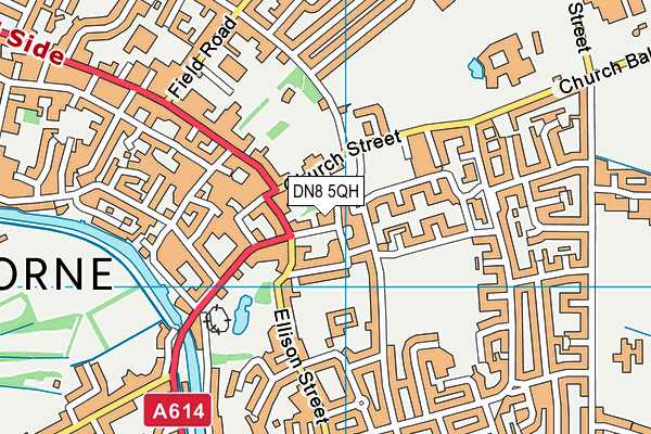 DN8 5QH map - OS VectorMap District (Ordnance Survey) DN8 5QH map - OS VectorMap District (Ordnance Survey)