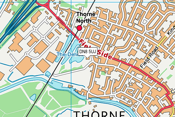 DN8 5UJ map - OS VectorMap District (Ordnance Survey) DN8 5UJ map - OS VectorMap District (Ordnance Survey)
