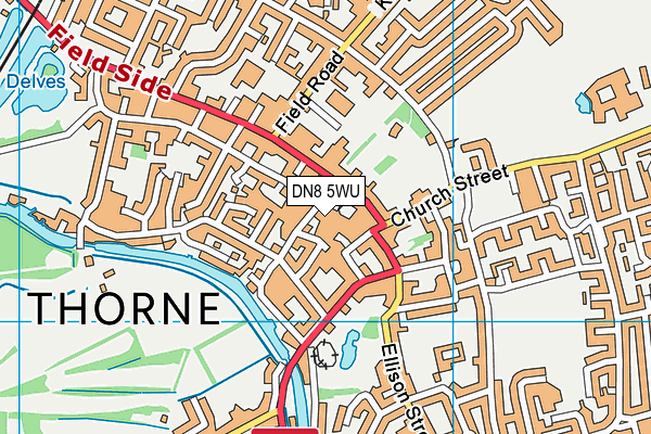 DN8 5WU map - OS VectorMap District (Ordnance Survey) DN8 5WU map - OS VectorMap District (Ordnance Survey)