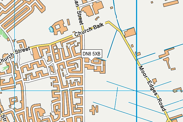 DN8 5XB map - OS VectorMap District (Ordnance Survey) DN8 5XB map - OS VectorMap District (Ordnance Survey)