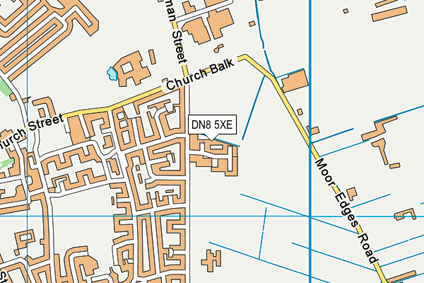 DN8 5XE map - OS VectorMap District (Ordnance Survey) DN8 5XE map - OS VectorMap District (Ordnance Survey)