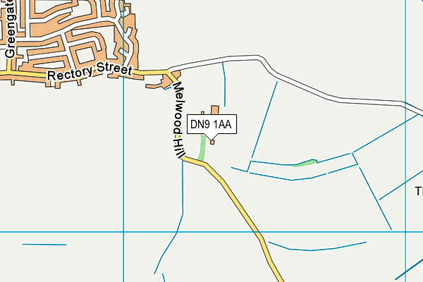 DN9 1AA map - OS VectorMap District (Ordnance Survey) DN9 1AA map - OS VectorMap District (Ordnance Survey)