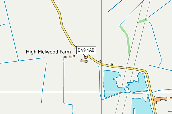 DN9 1AB map - OS VectorMap District (Ordnance Survey) DN9 1AB map - OS VectorMap District (Ordnance Survey)