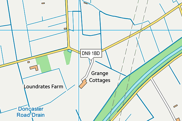 DN9 1BD map - OS VectorMap District (Ordnance Survey) DN9 1BD map - OS VectorMap District (Ordnance Survey)