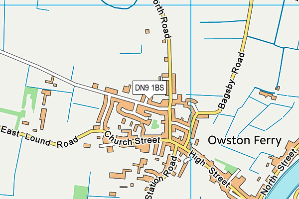 DN9 1BS map - OS VectorMap District (Ordnance Survey) DN9 1BS map - OS VectorMap District (Ordnance Survey)