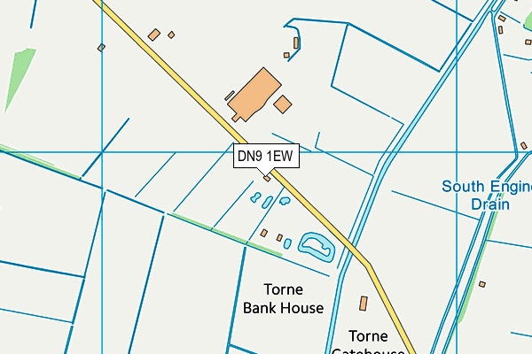 DN9 1EW map - OS VectorMap District (Ordnance Survey)