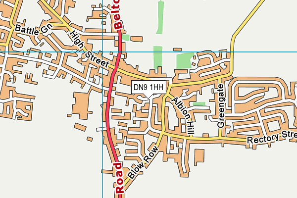 DN9 1HH map - OS VectorMap District (Ordnance Survey) DN9 1HH map - OS VectorMap District (Ordnance Survey)