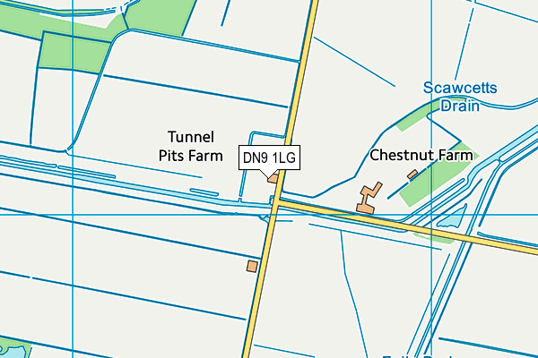 DN9 1LG map - OS VectorMap District (Ordnance Survey) DN9 1LG map - OS VectorMap District (Ordnance Survey)
