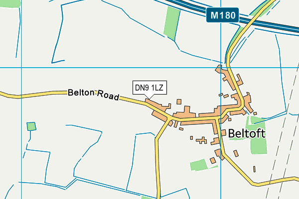 DN9 1LZ map - OS VectorMap District (Ordnance Survey) DN9 1LZ map - OS VectorMap District (Ordnance Survey)