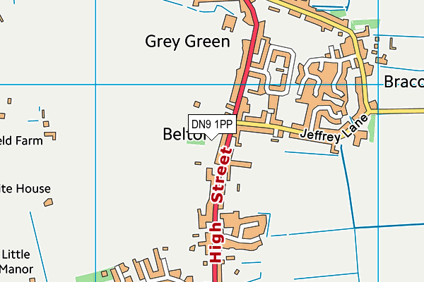 DN9 1PP map - OS VectorMap District (Ordnance Survey) DN9 1PP map - OS VectorMap District (Ordnance Survey)
