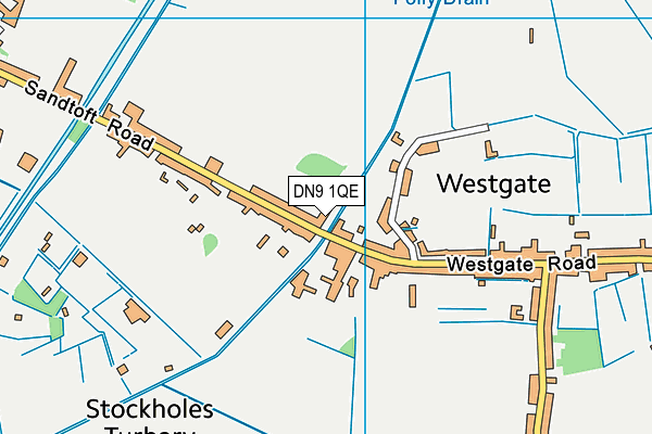 DN9 1QE map - OS VectorMap District (Ordnance Survey) DN9 1QE map - OS VectorMap District (Ordnance Survey)