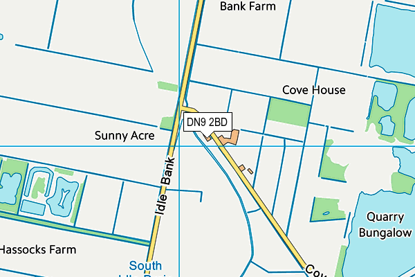 DN9 2BD map - OS VectorMap District (Ordnance Survey) DN9 2BD map - OS VectorMap District (Ordnance Survey)