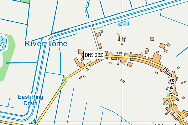 DN9 2BZ map - OS VectorMap District (Ordnance Survey) DN9 2BZ map - OS VectorMap District (Ordnance Survey)