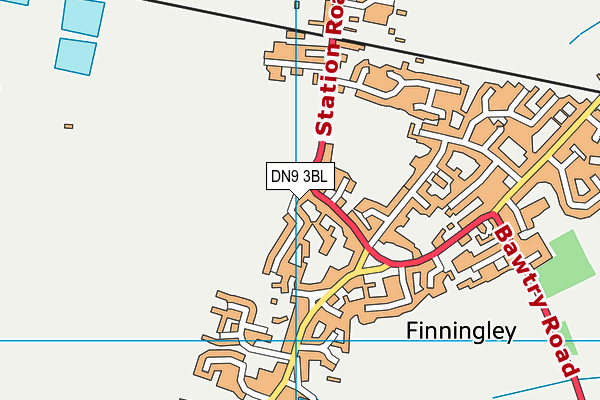DN9 3BL map - OS VectorMap District (Ordnance Survey) DN9 3BL map - OS VectorMap District (Ordnance Survey)