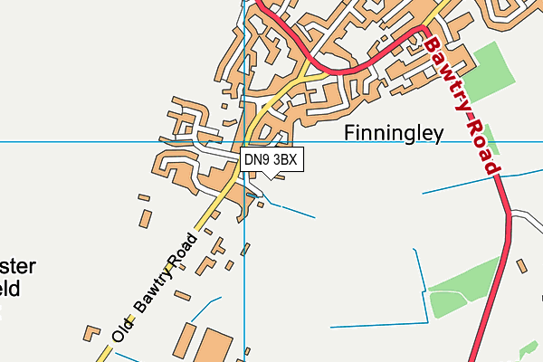 DN9 3BX map - OS VectorMap District (Ordnance Survey) DN9 3BX map - OS VectorMap District (Ordnance Survey)