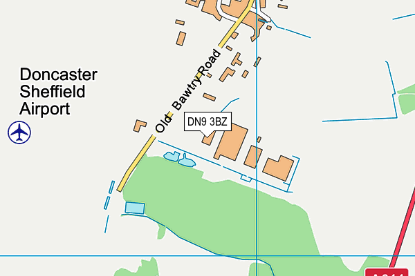 DN9 3BZ map - OS VectorMap District (Ordnance Survey) DN9 3BZ map - OS VectorMap District (Ordnance Survey)