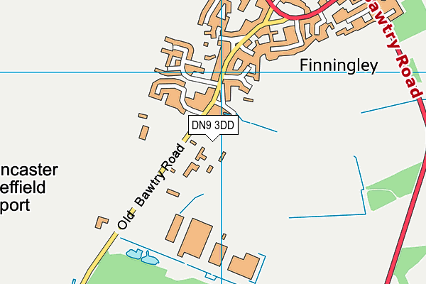 DN9 3DD map - OS VectorMap District (Ordnance Survey) DN9 3DD map - OS VectorMap District (Ordnance Survey)
