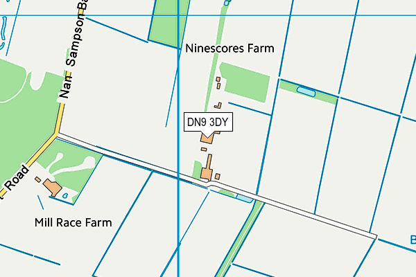 DN9 3DY map - OS VectorMap District (Ordnance Survey) DN9 3DY map - OS VectorMap District (Ordnance Survey)