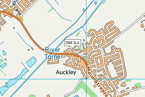 DN9 3LA map - OS VectorMap District (Ordnance Survey)